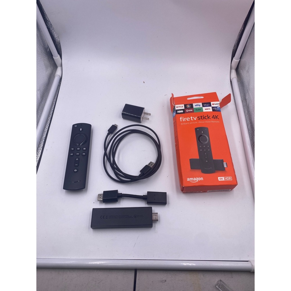 Amazon Fire TV Stick 4K Alexa Voice Remote Black Excellent Media Streamer Player
